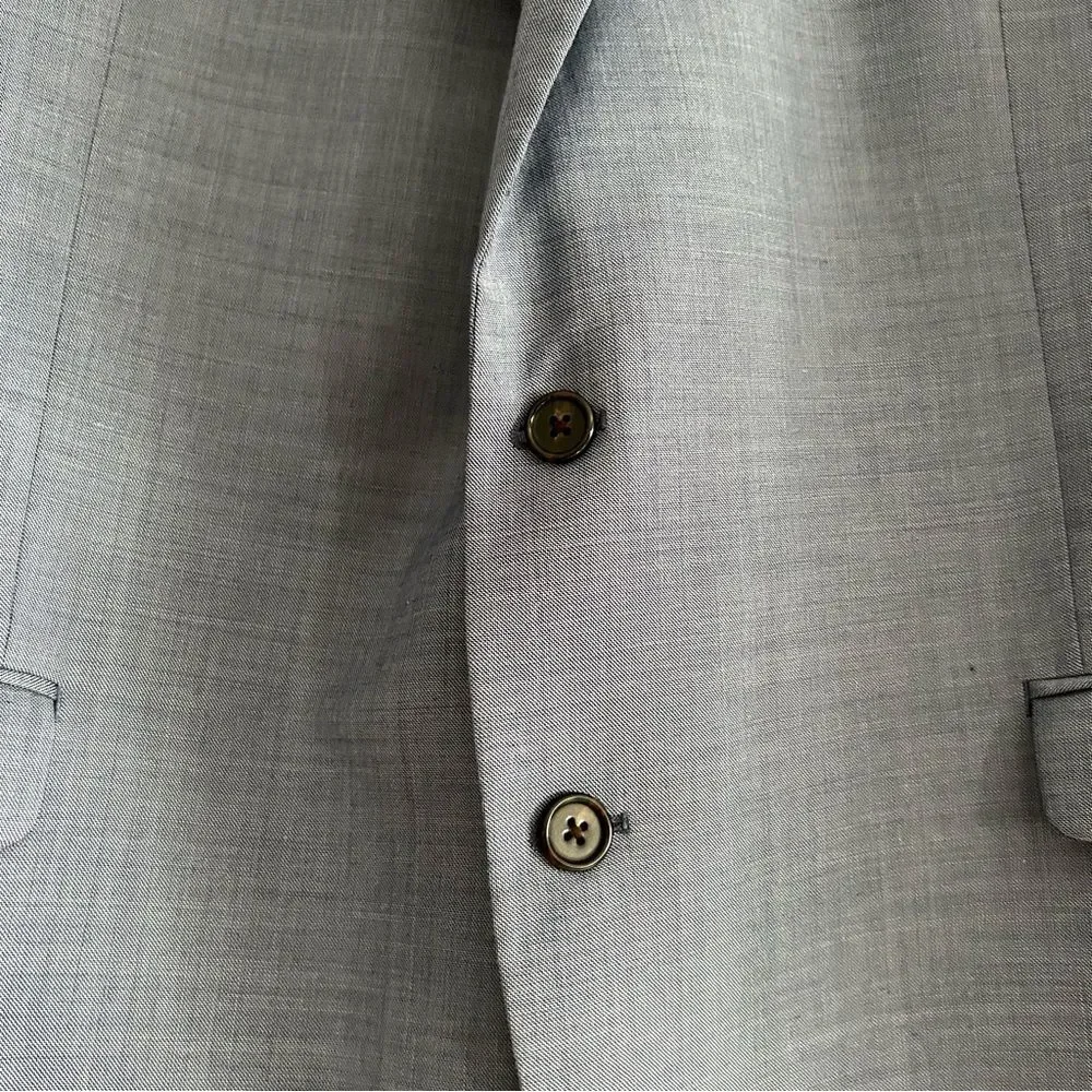 Lauren Ralph Lauren Blue Wool Blend Single Breasted Blazer Size 50R